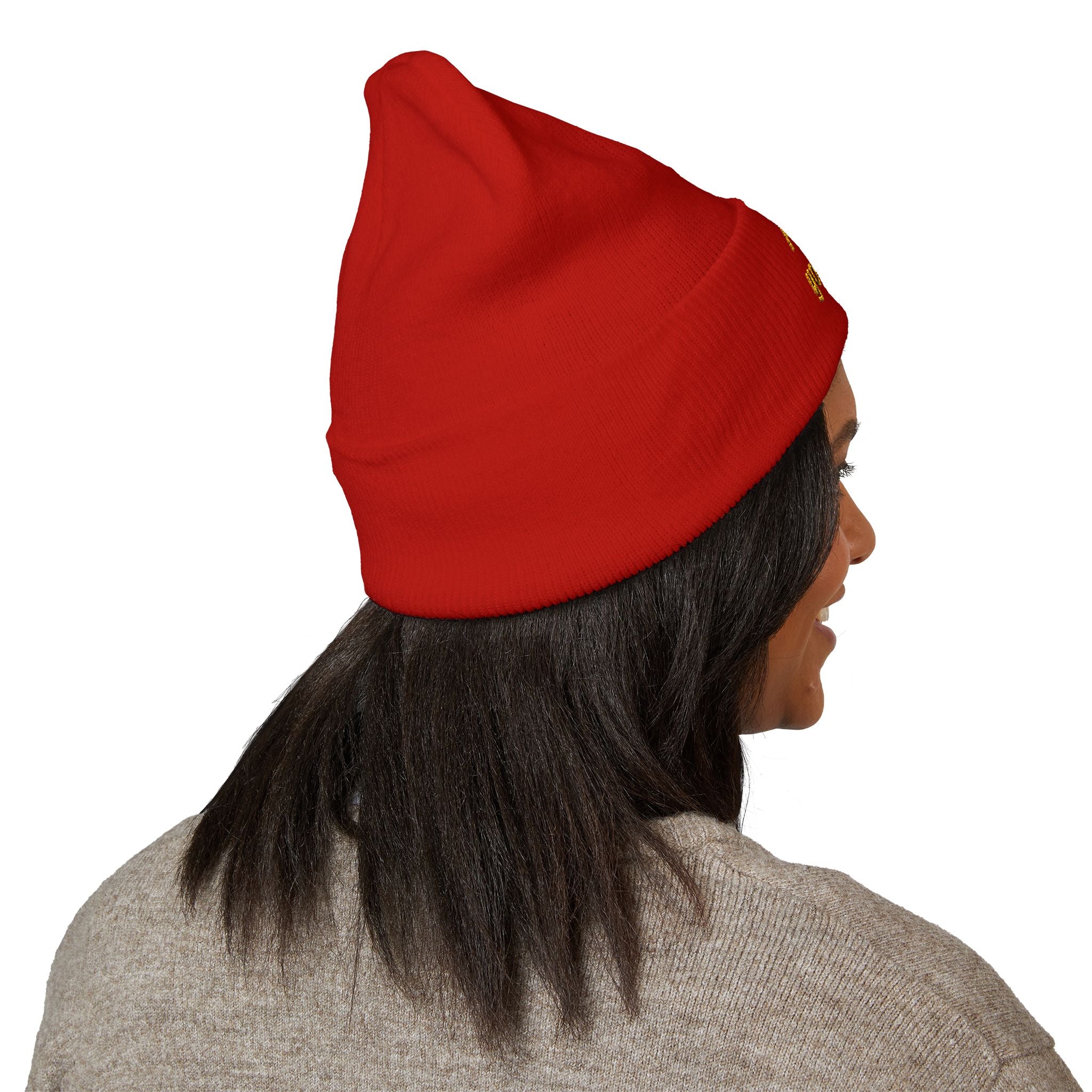 Personalizable Classic Cuffed Beanie — Embroidered Custom Knit Hat