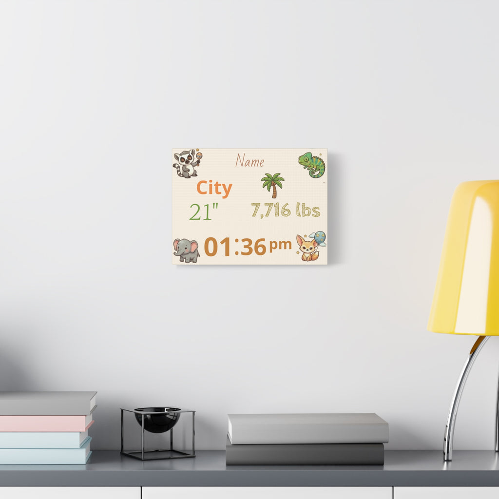 Personalized baby poster