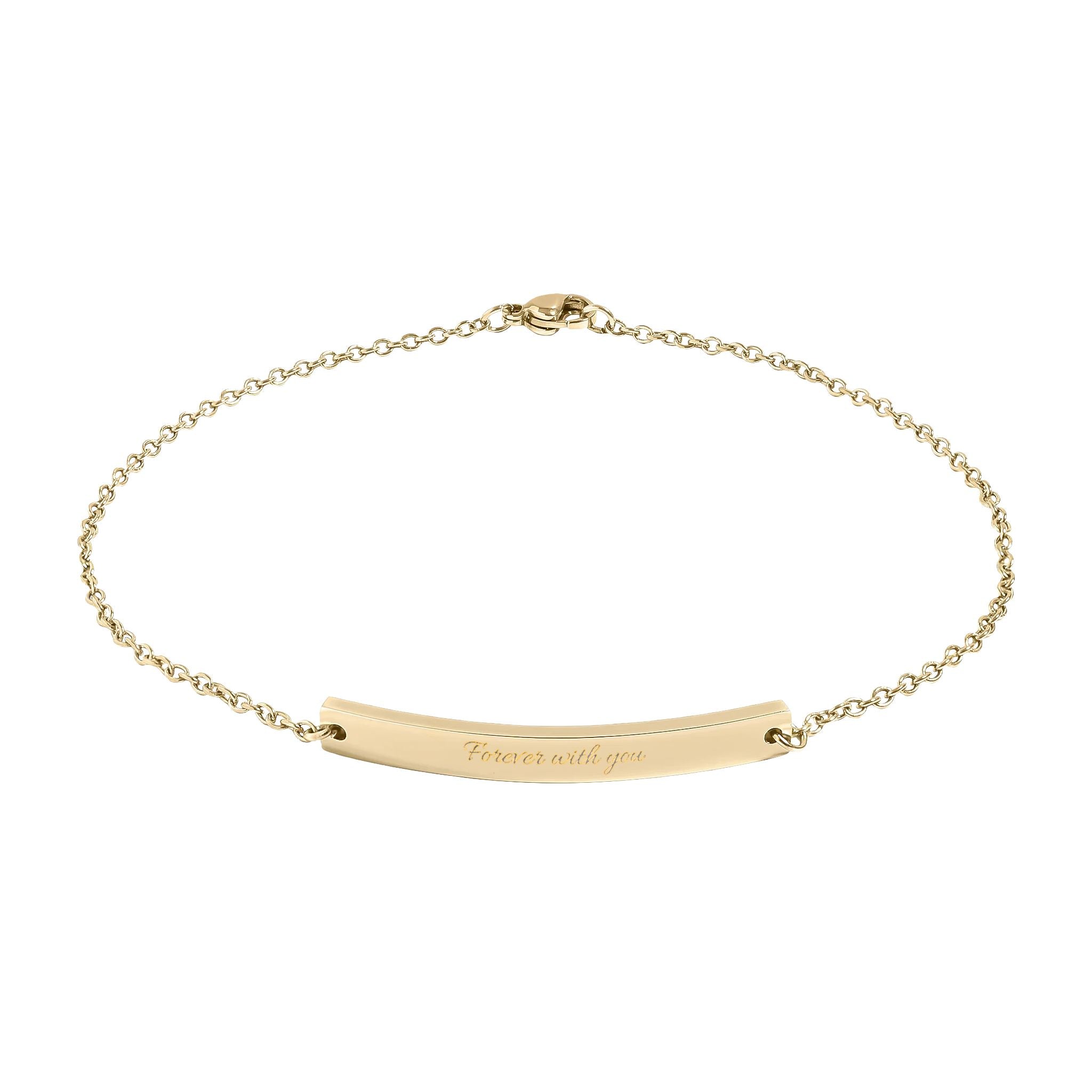 Customizable anklet (engraving)
