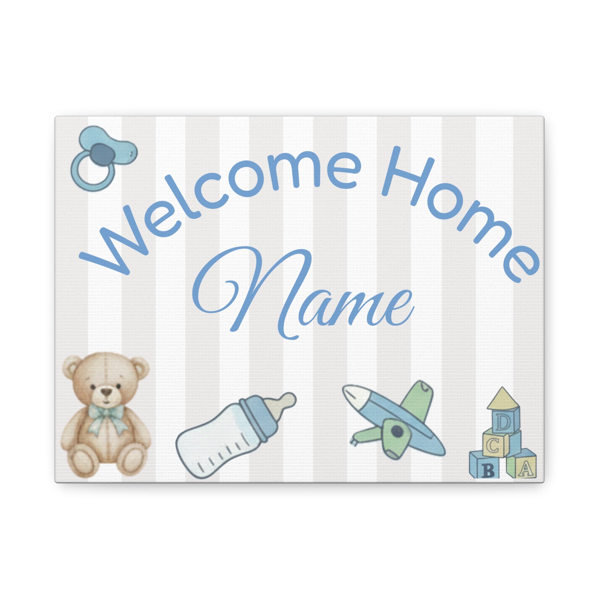 Personalized baby poster for boys