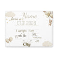 Personalized baby poster