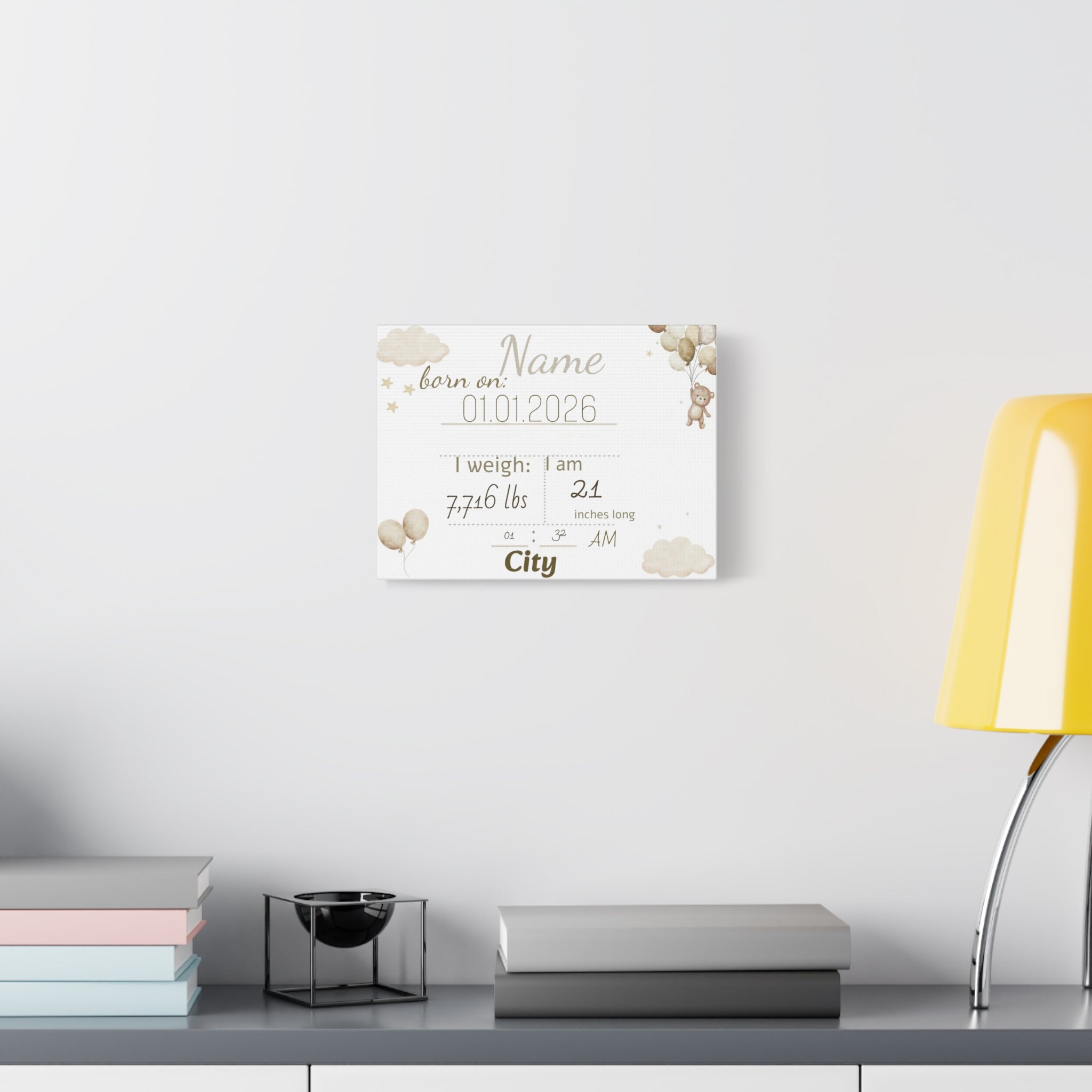 Personalized baby poster