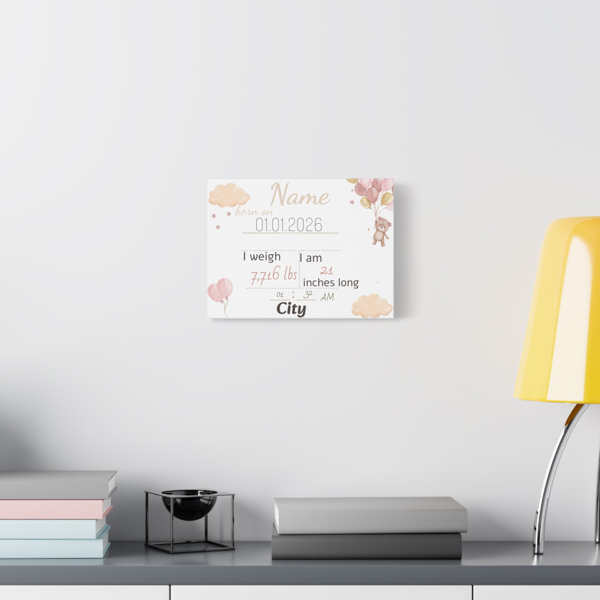 Personalized baby poster