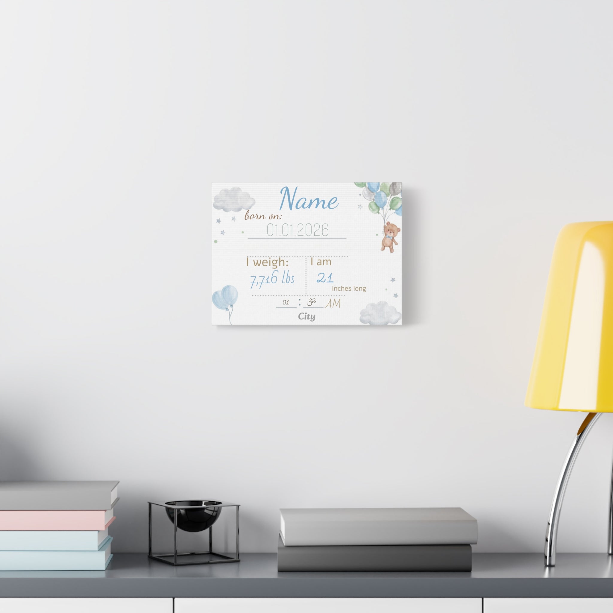 Personalized baby poster