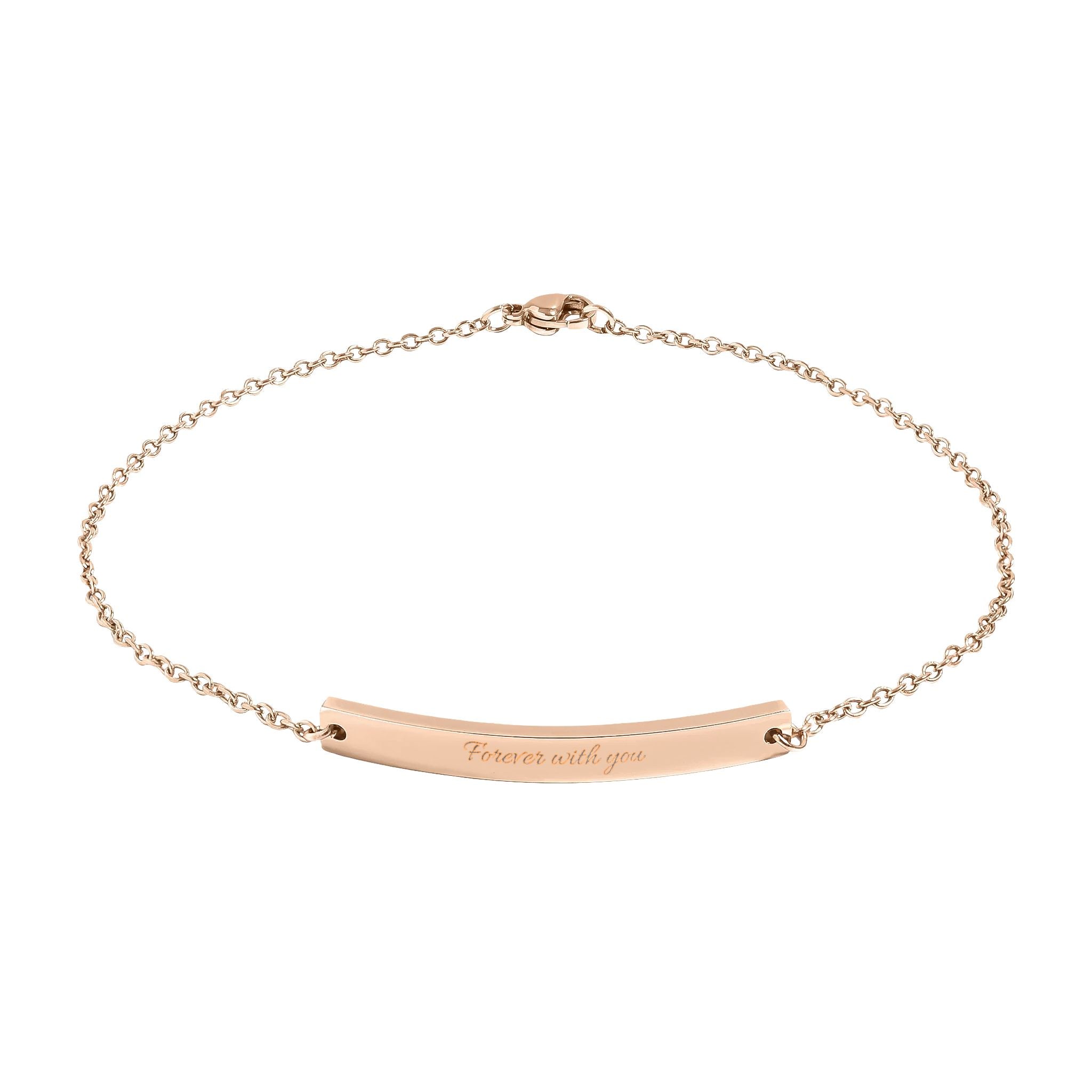 Customizable anklet (engraving)