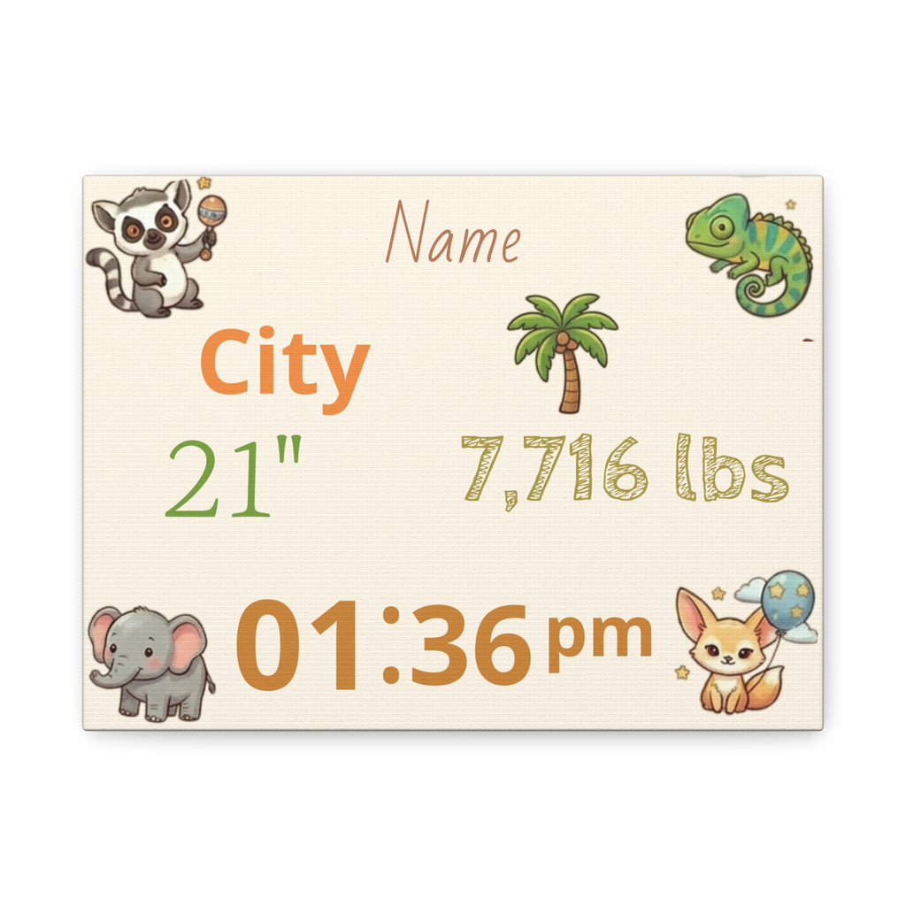 Personalized baby poster