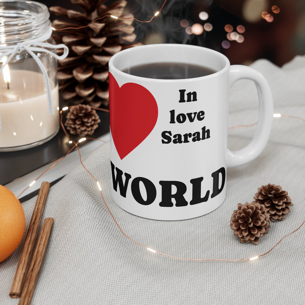 Personalized “Best Sister in the World” – Tea & Coffee 11oz Mug