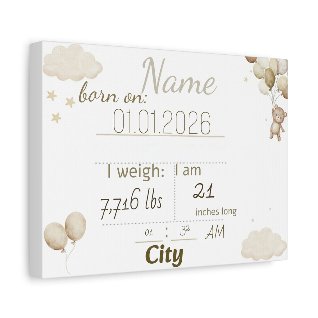 Personalized baby poster