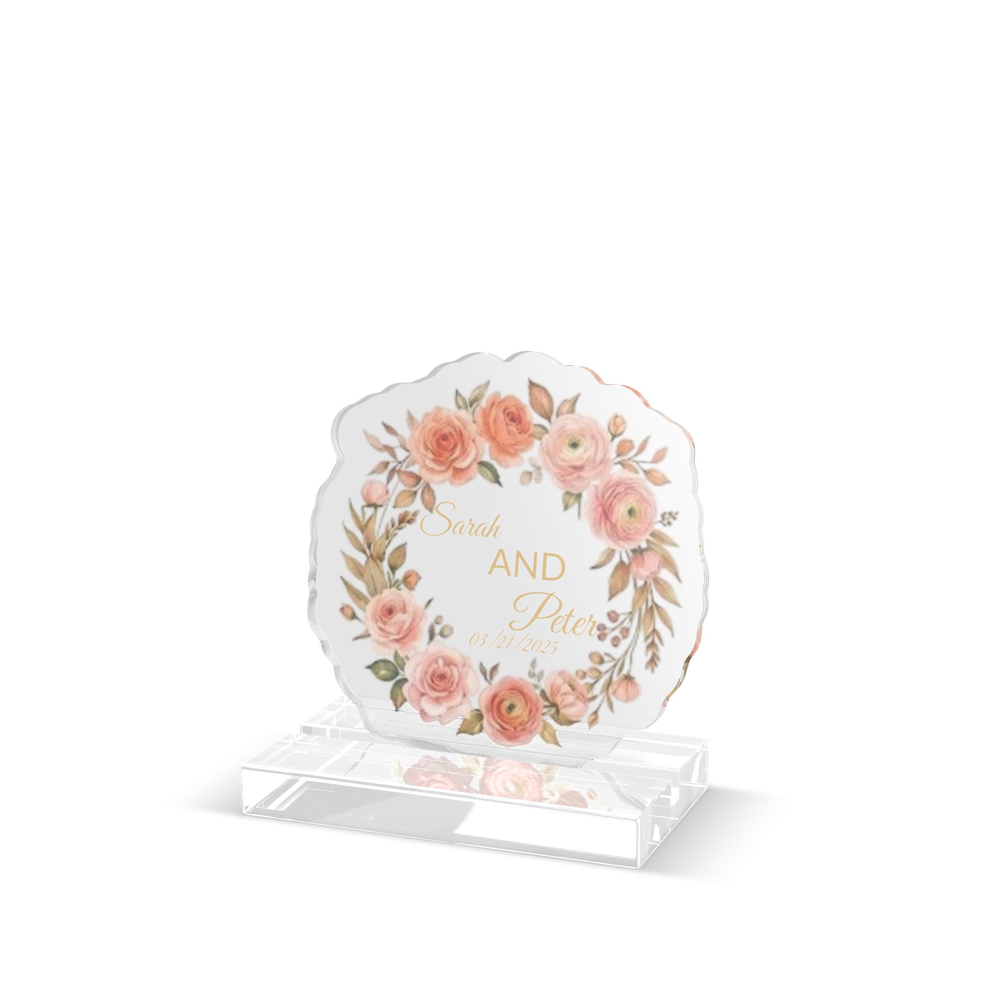 Wedding Custom Cut Standee — Personalized Bridal Photo Standee