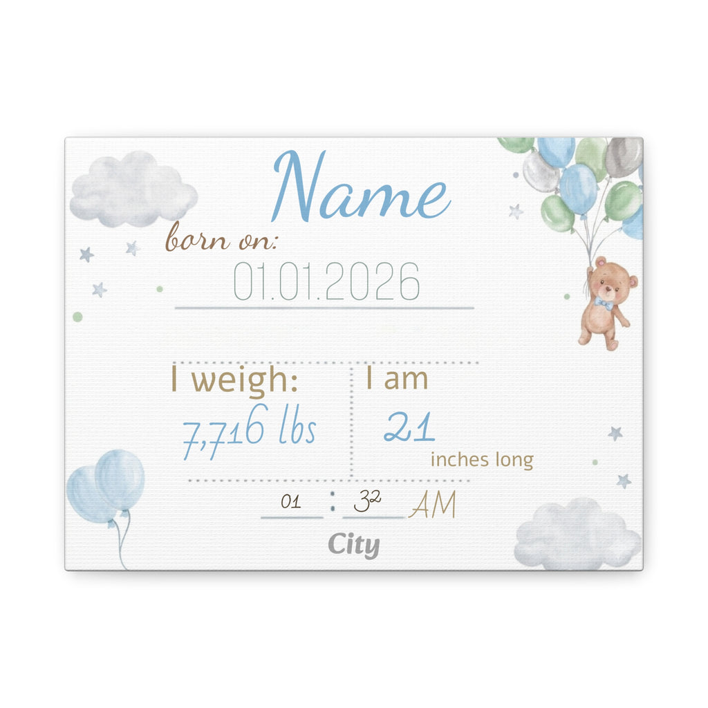 Personalized baby poster
