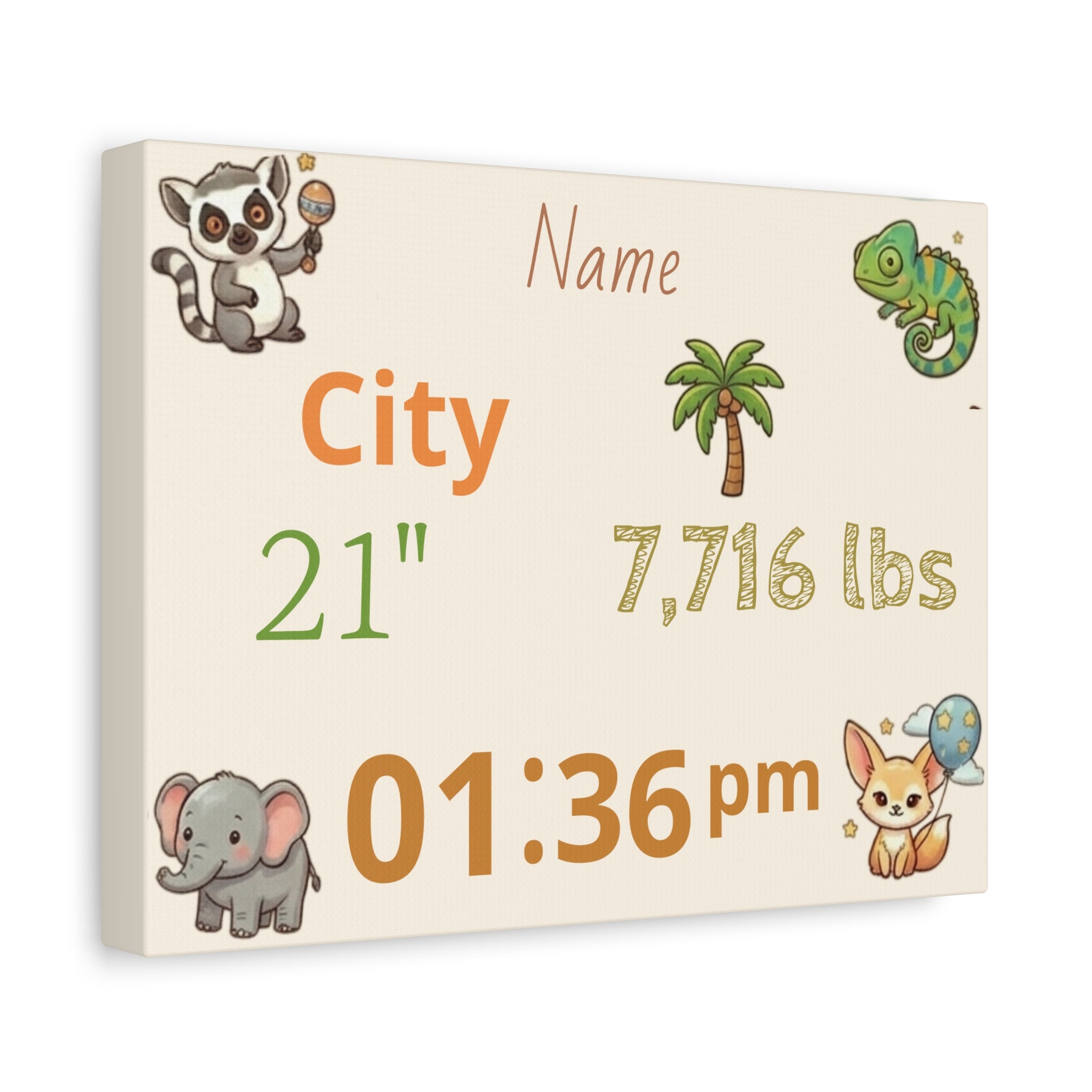 Personalized baby poster