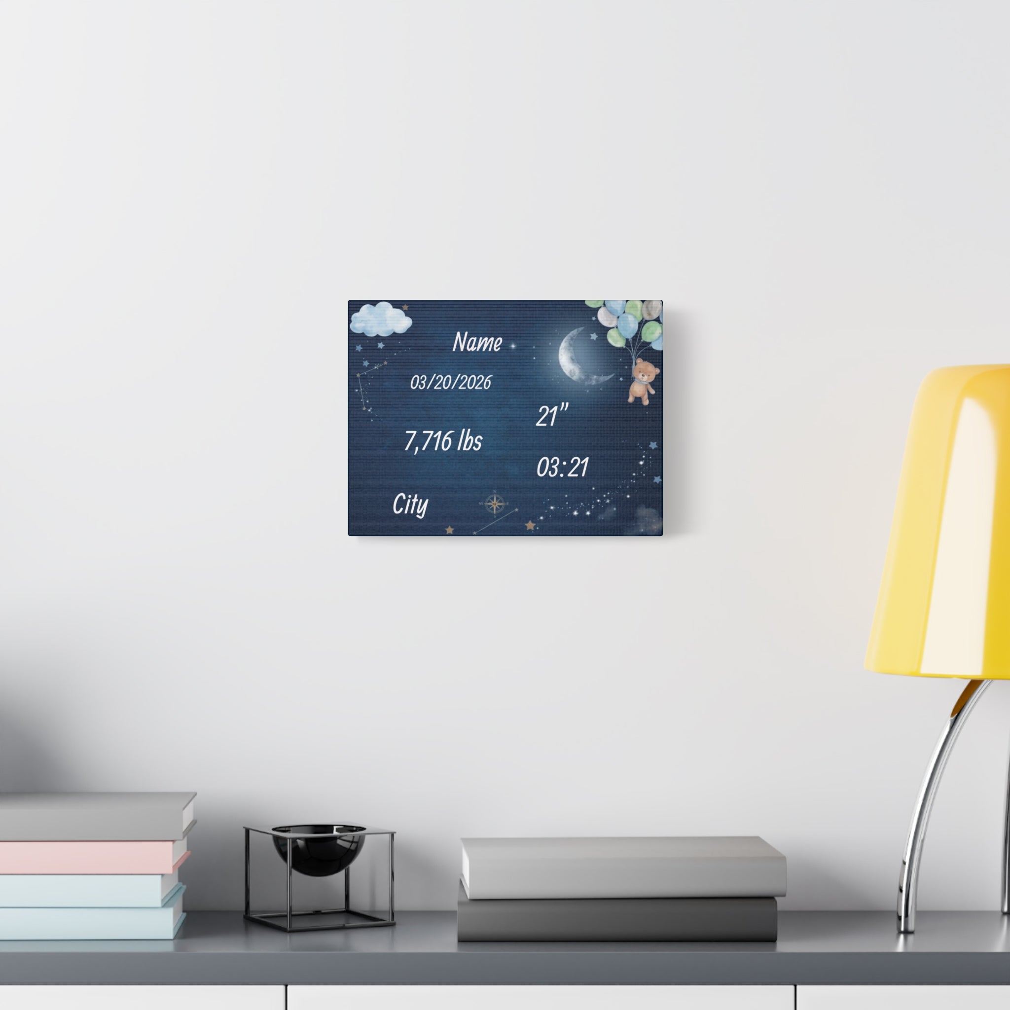 Personalized baby poster Universe Edition