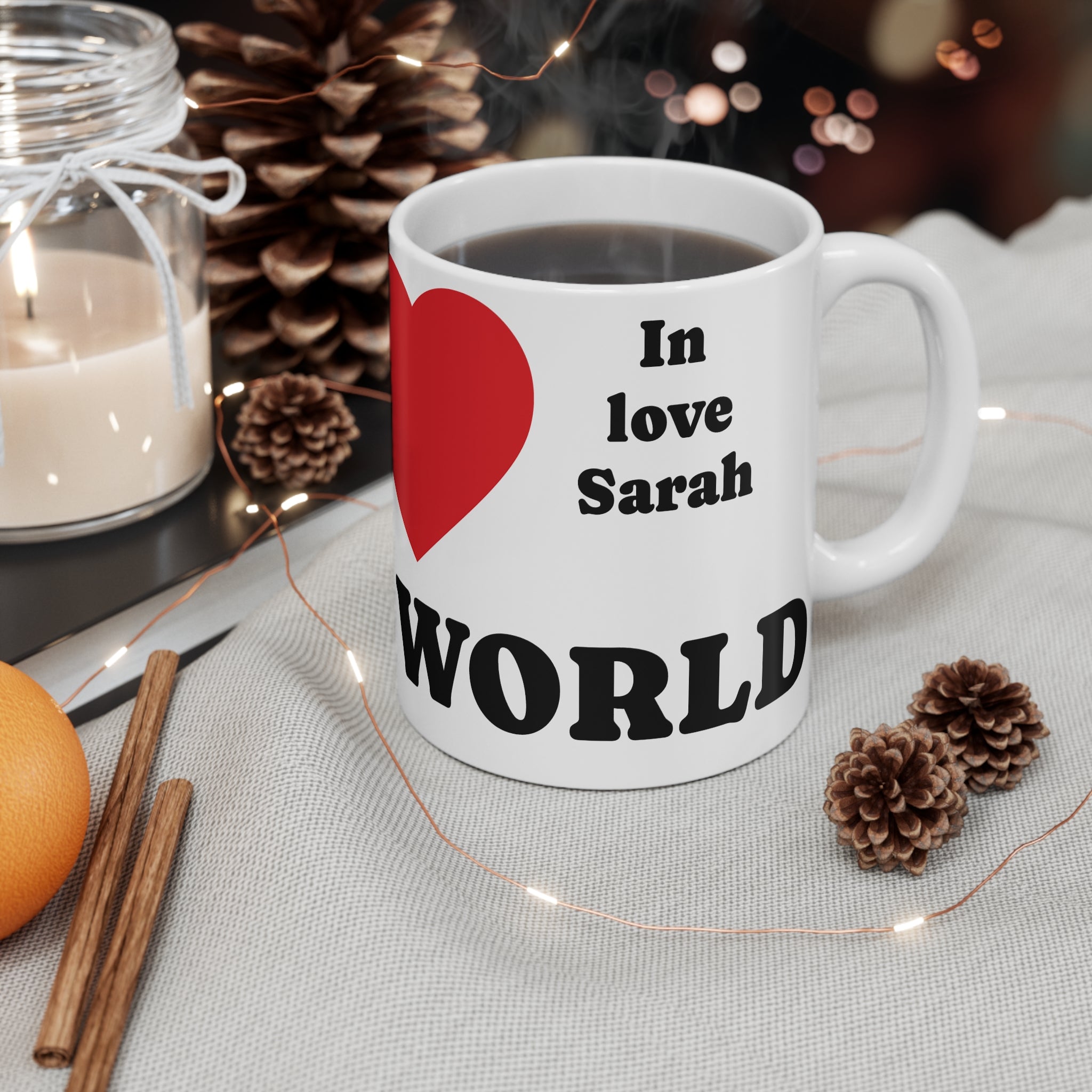 Personalized “Best Dad in the World” – Tea & Coffee Mug 11oz Mug