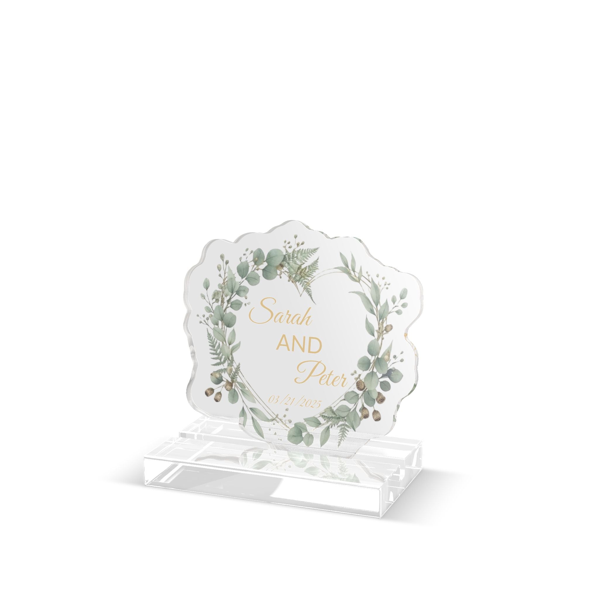 Wedding Custom Cut Standee — Personalized Bridal Photo Standee