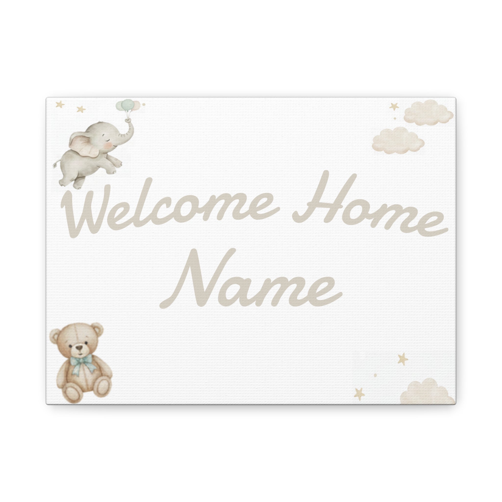 Personalized baby poster